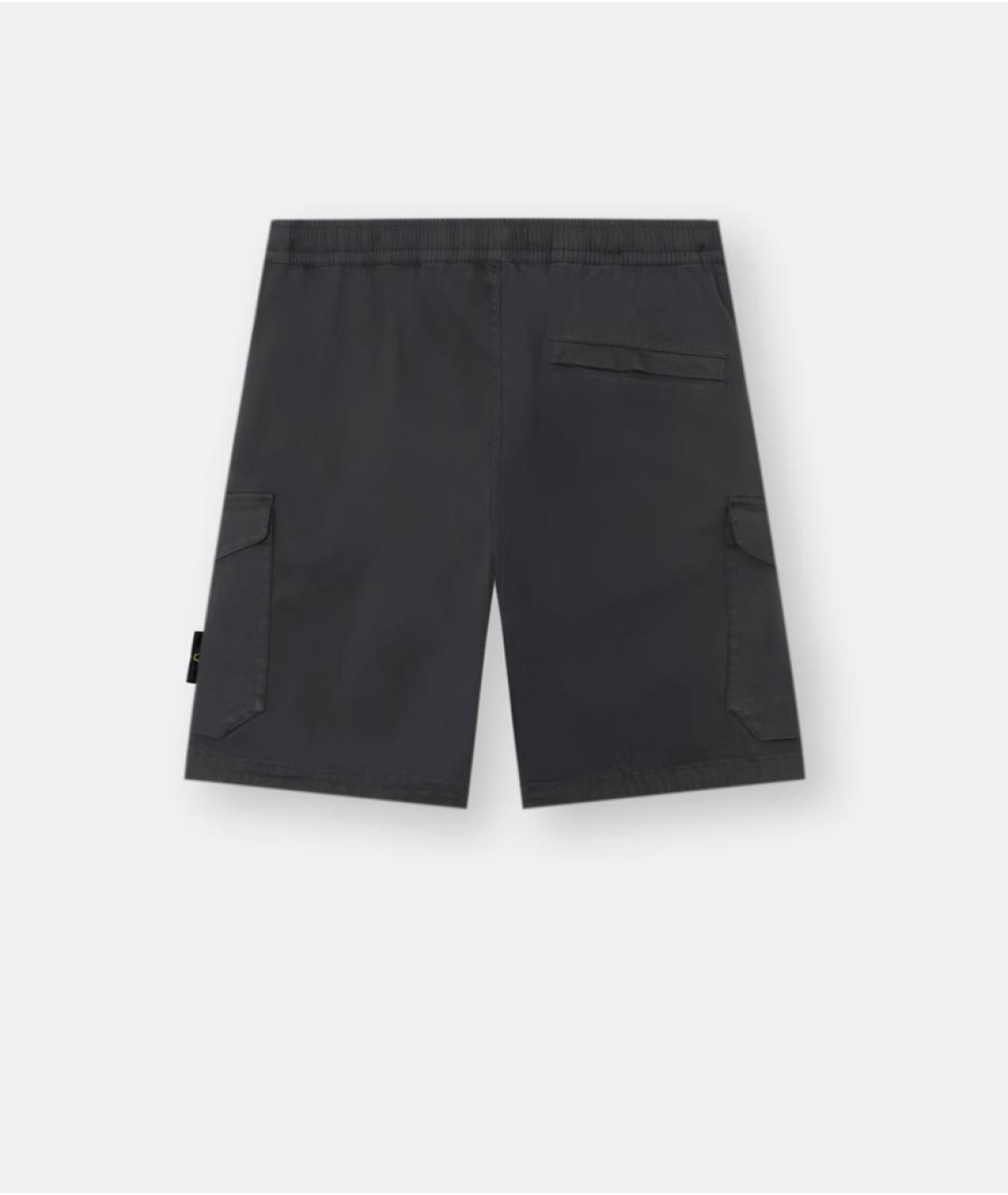 STONE ISLAND Серые хлопковые шорты, фото 5
