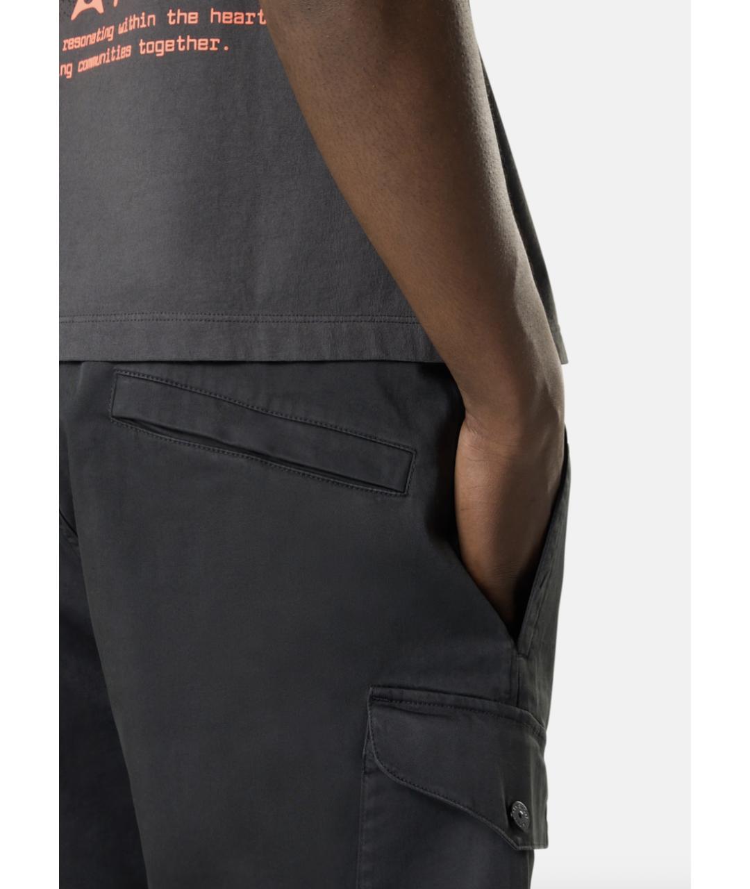 STONE ISLAND Серые хлопковые шорты, фото 4