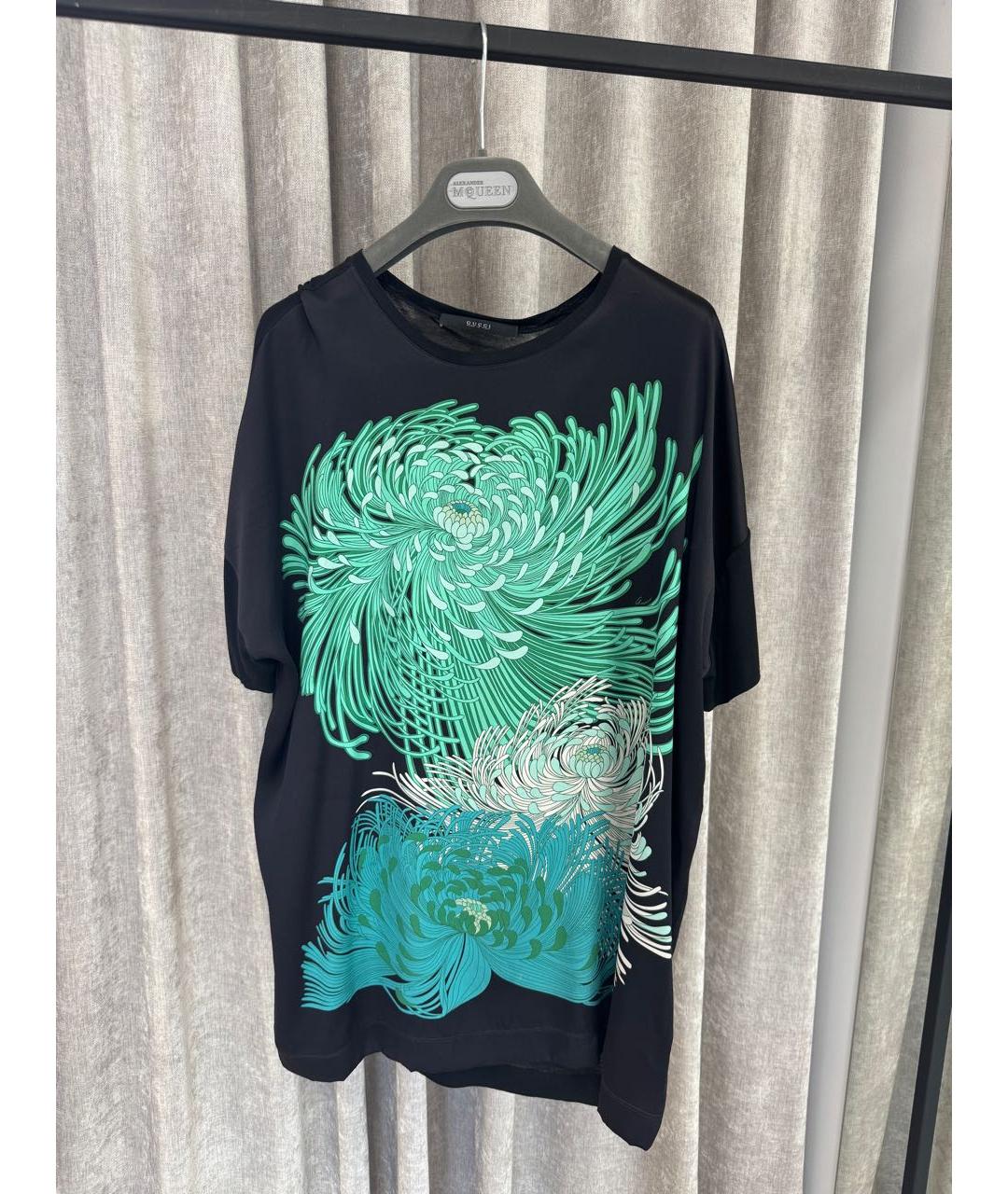 GUCCI Черная шелковая блузы, фото 2