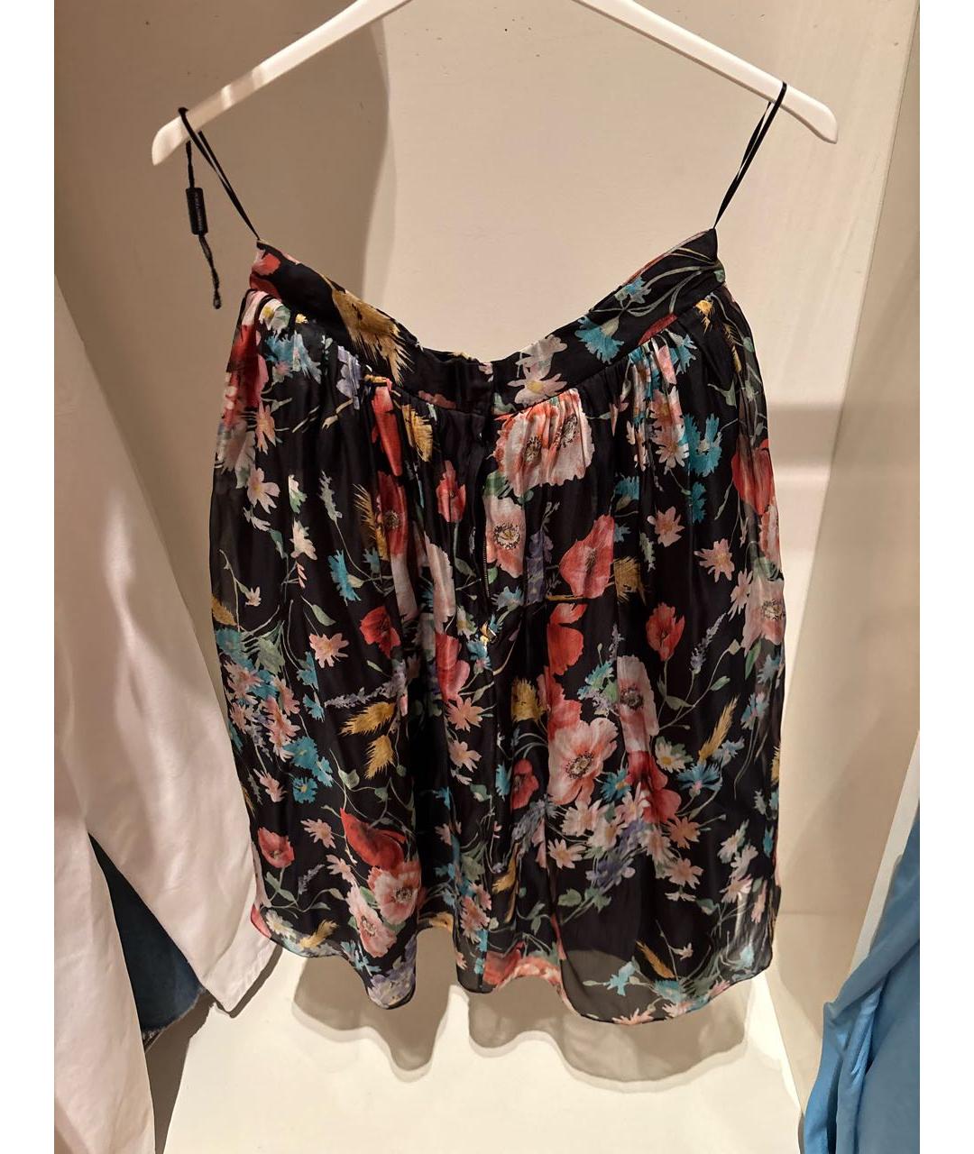 DOLCE&GABBANA Мульти шелковая юбка миди, фото 2