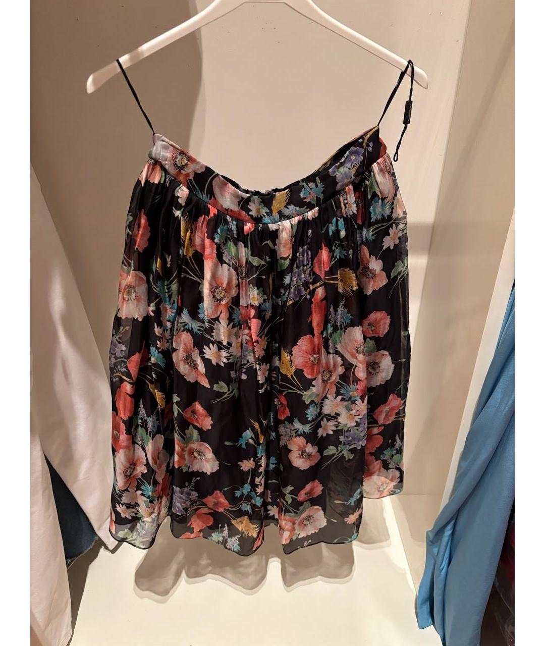 DOLCE&GABBANA Мульти шелковая юбка миди, фото 5