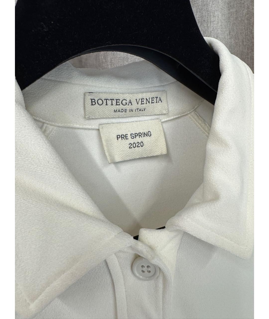 BOTTEGA VENETA Белая вискозная блузы, фото 3