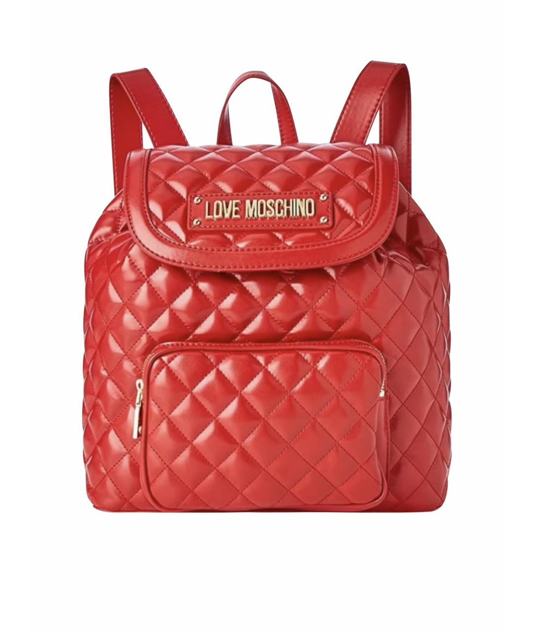 LOVE MOSCHINO Красный рюкзак, фото 1