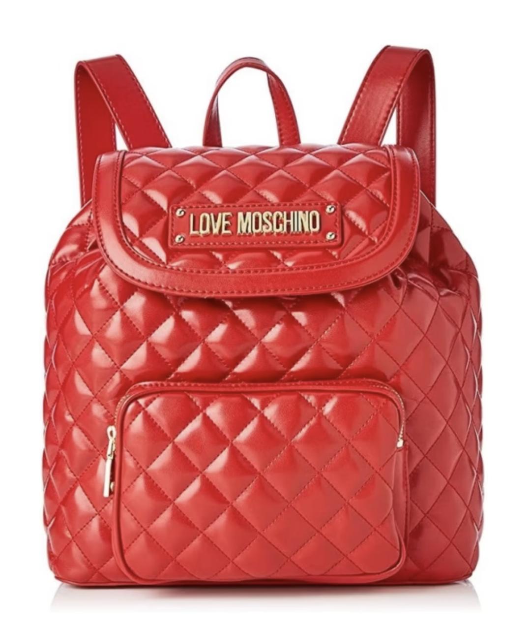LOVE MOSCHINO Красный рюкзак, фото 7