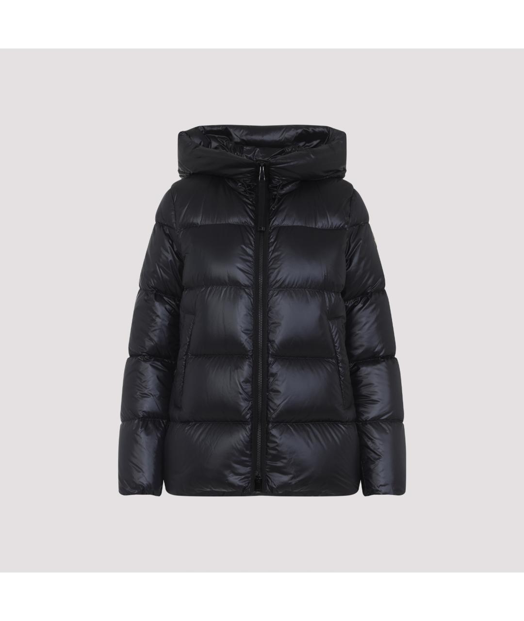 MONCLER Черный полиамидовый пуховик, фото 2