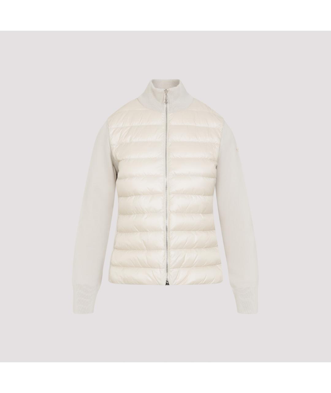 MONCLER Бежевая полиамидовая куртка, фото 2