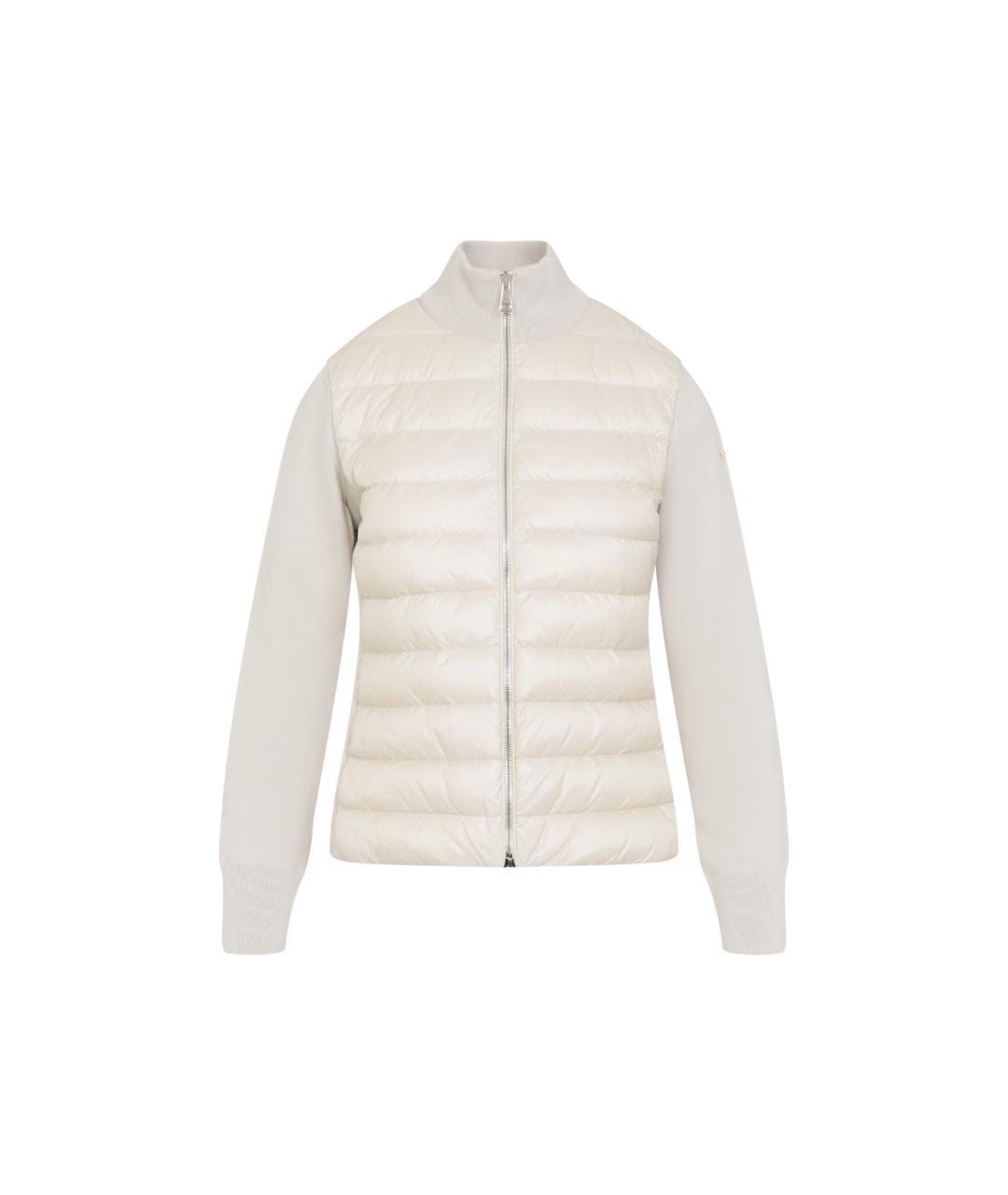 MONCLER Бежевая полиамидовая куртка, фото 1