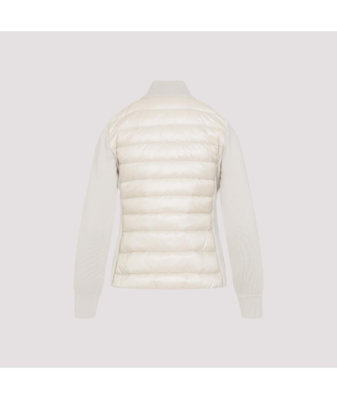 MONCLER Бежевая полиамидовая куртка, фото 4