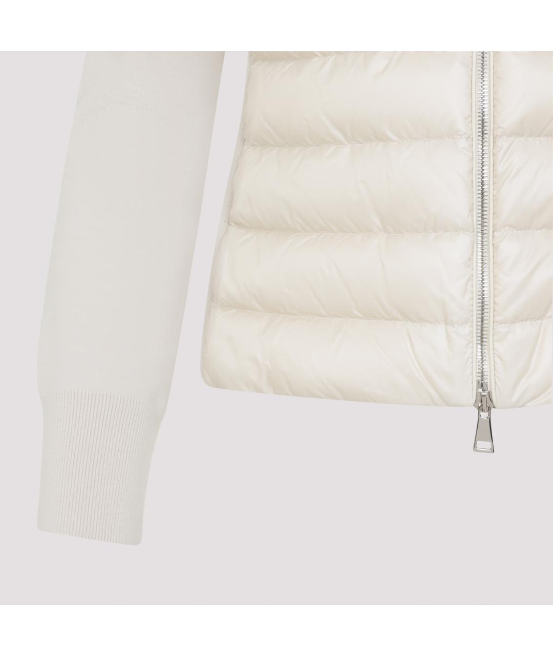 MONCLER Бежевая полиамидовая куртка, фото 5