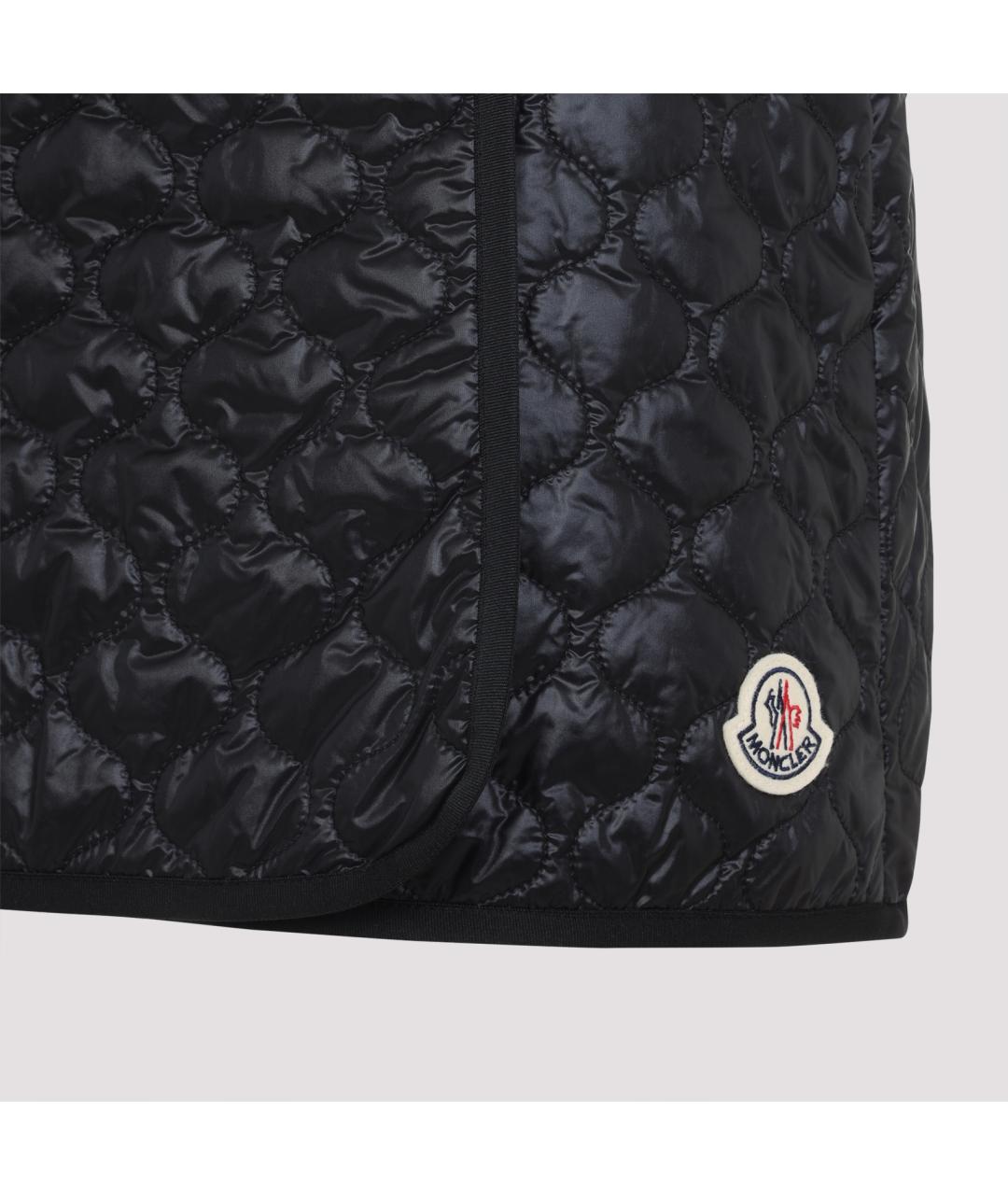 MONCLER Черная полиамидовая юбка мини, фото 5