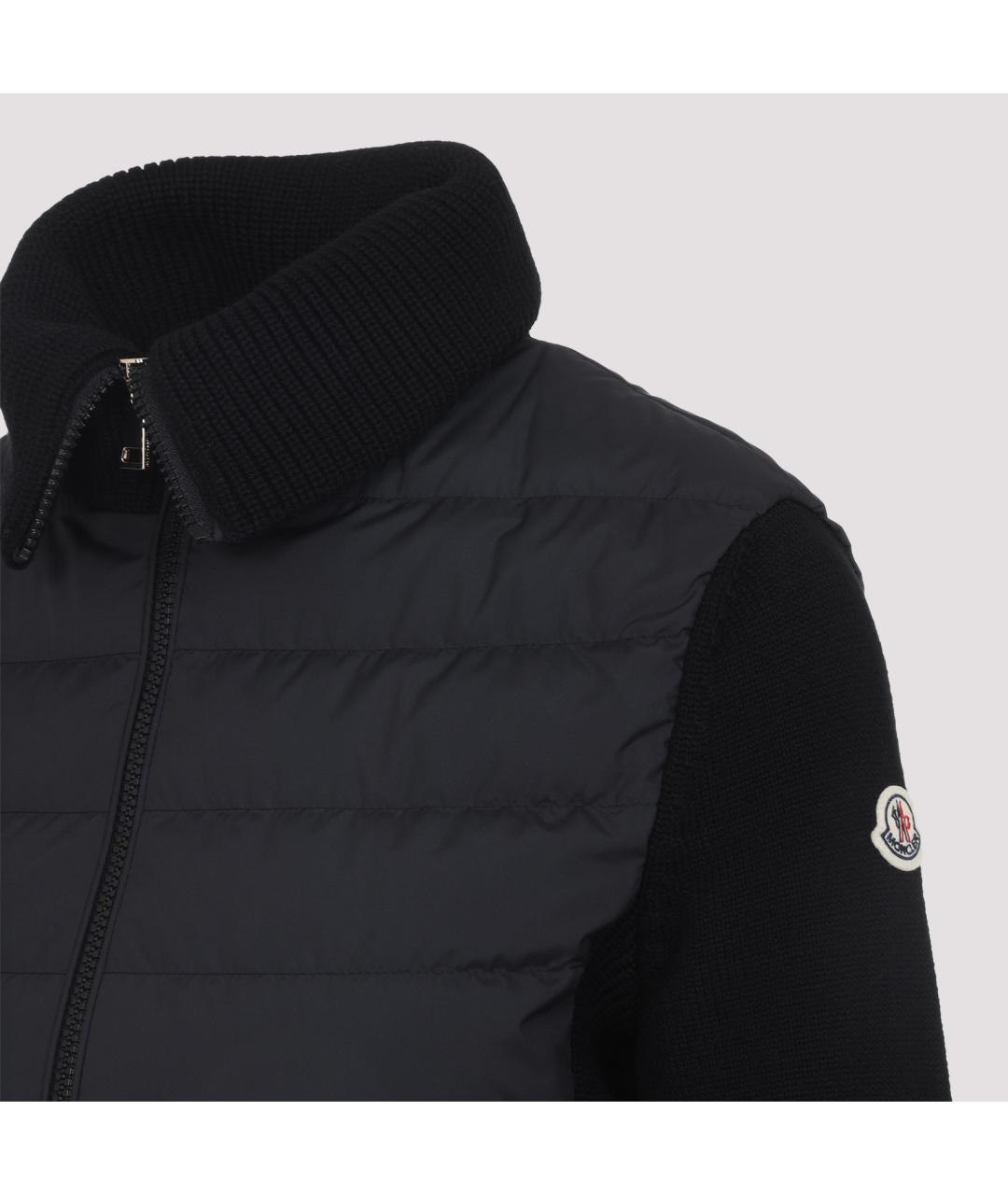 MONCLER Черная шерстяная куртка, фото 6