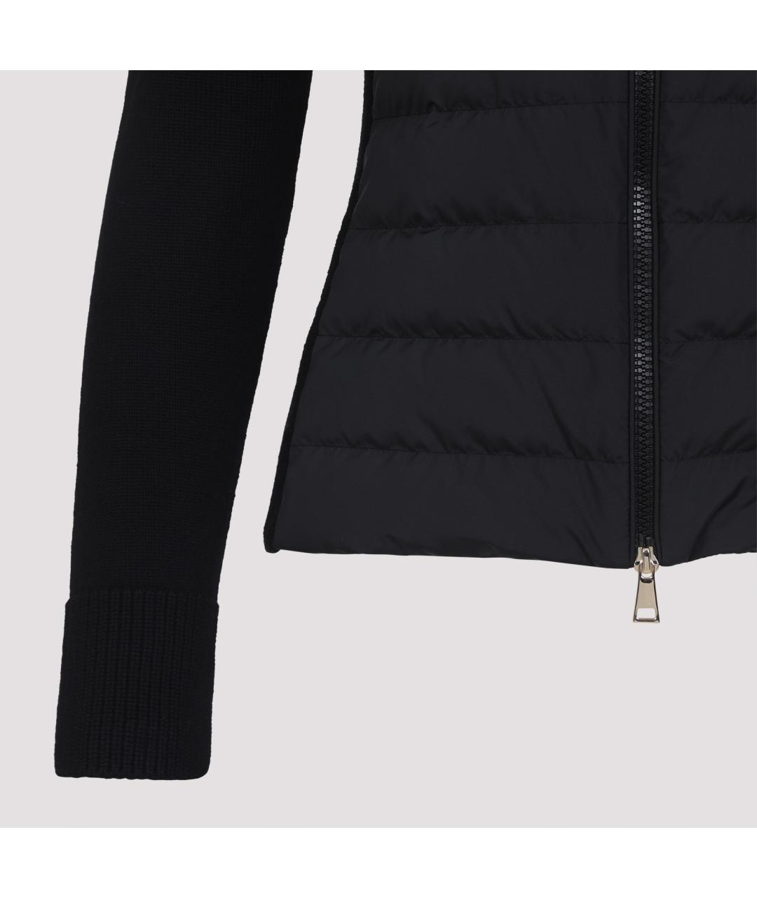 MONCLER Черная шерстяная куртка, фото 5