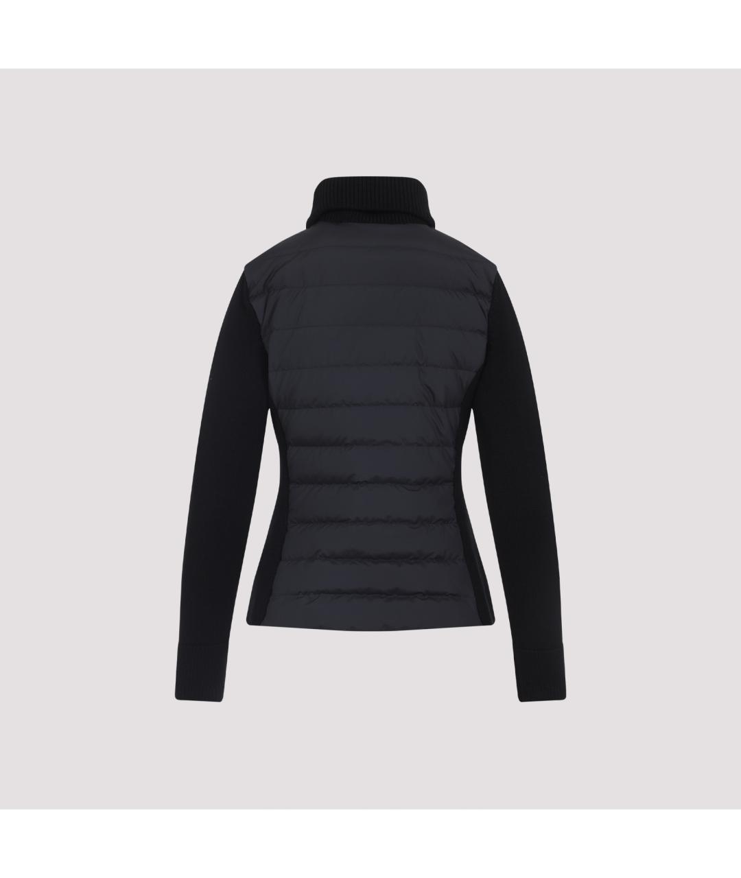 MONCLER Черная шерстяная куртка, фото 4