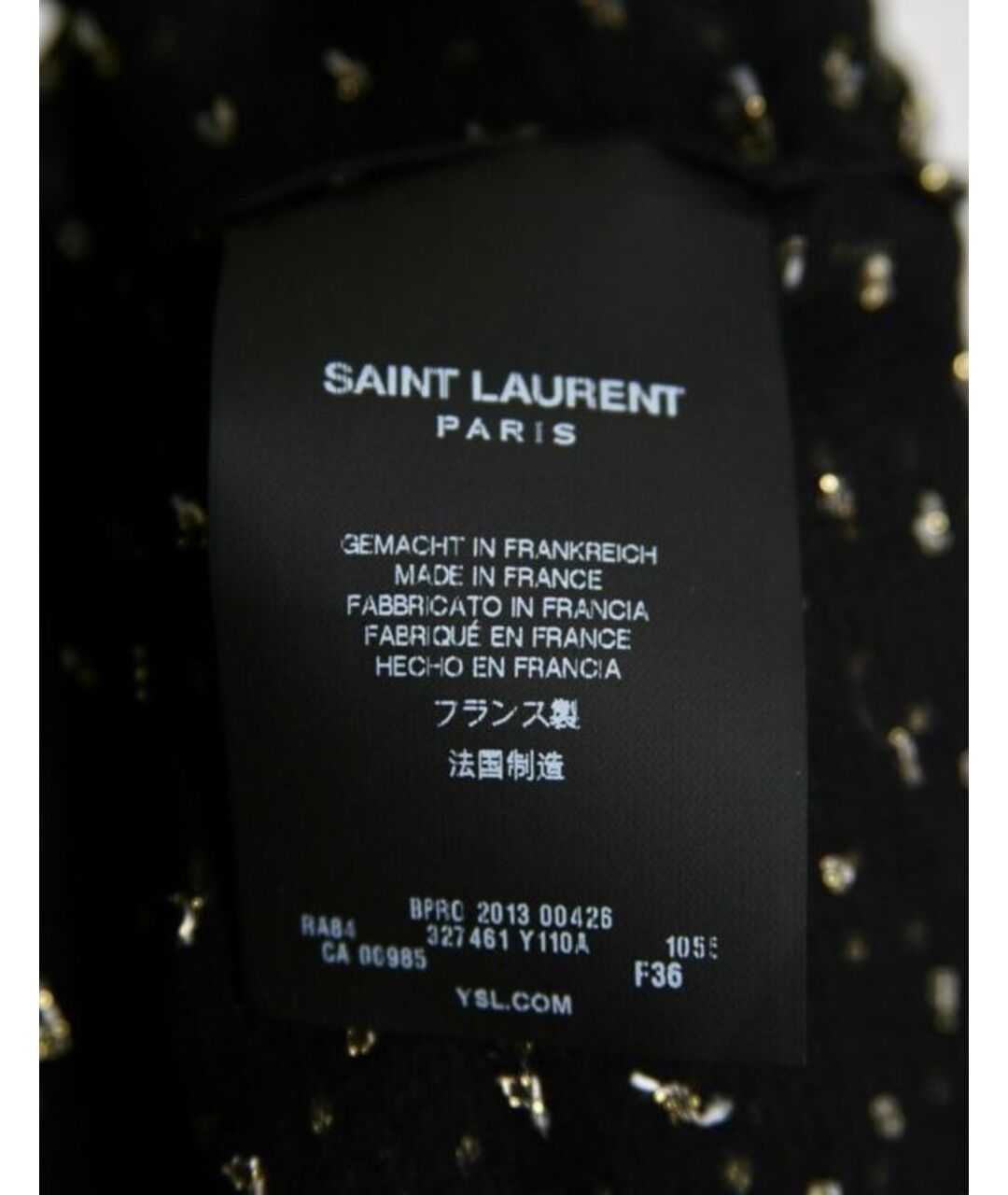 SAINT LAURENT Черное шелковое повседневное платье, фото 6