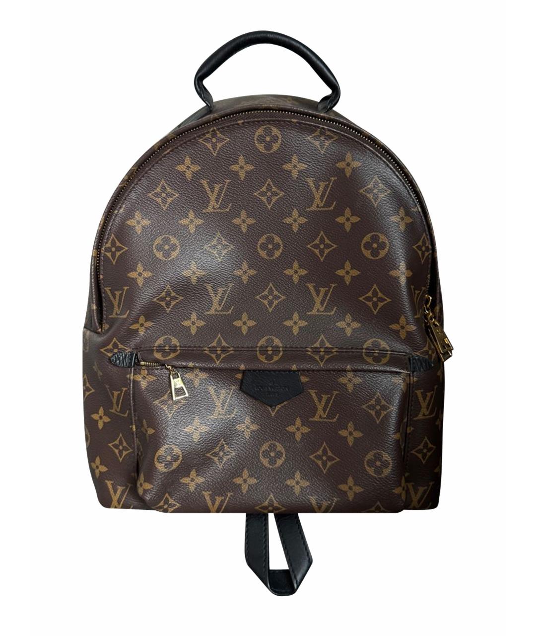 LOUIS VUITTON Коричневый кожаный рюкзак, фото 1
