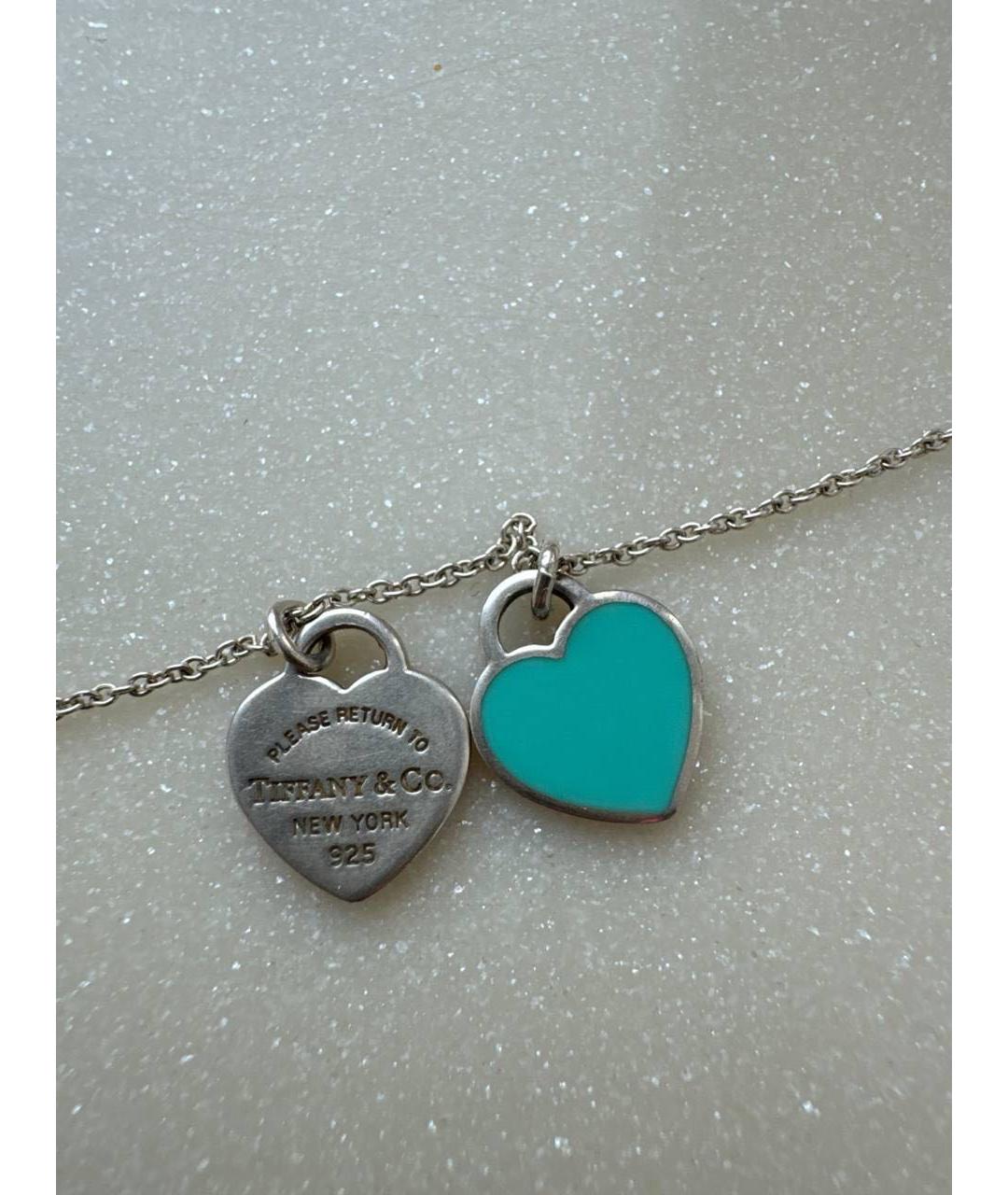 TIFFANY&CO Бирюзовая серебряная подвеска, фото 2
