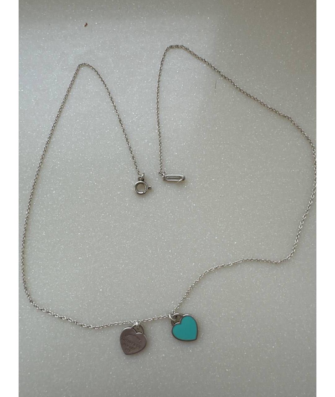 TIFFANY&CO Бирюзовая серебряная подвеска, фото 3