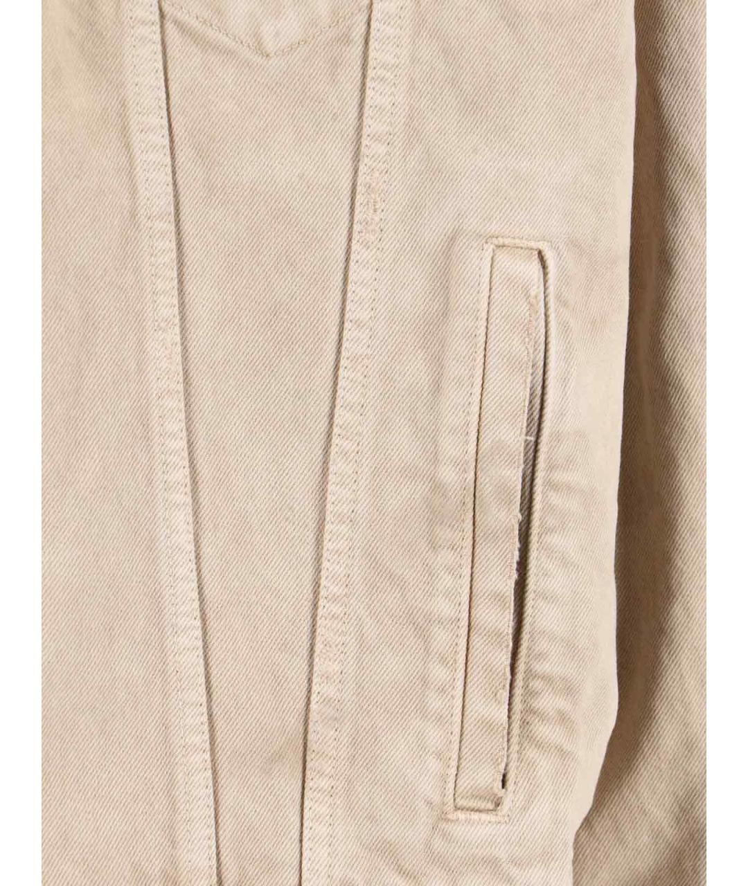 BALENCIAGA Бежевая хлопковая куртка, фото 3