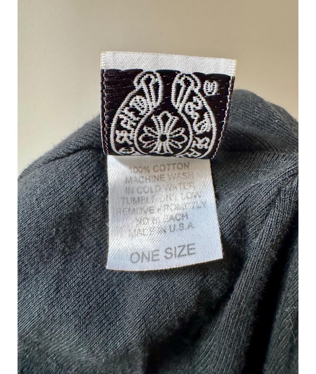 CHROME HEARTS Черная хлопковая шапка, фото 5