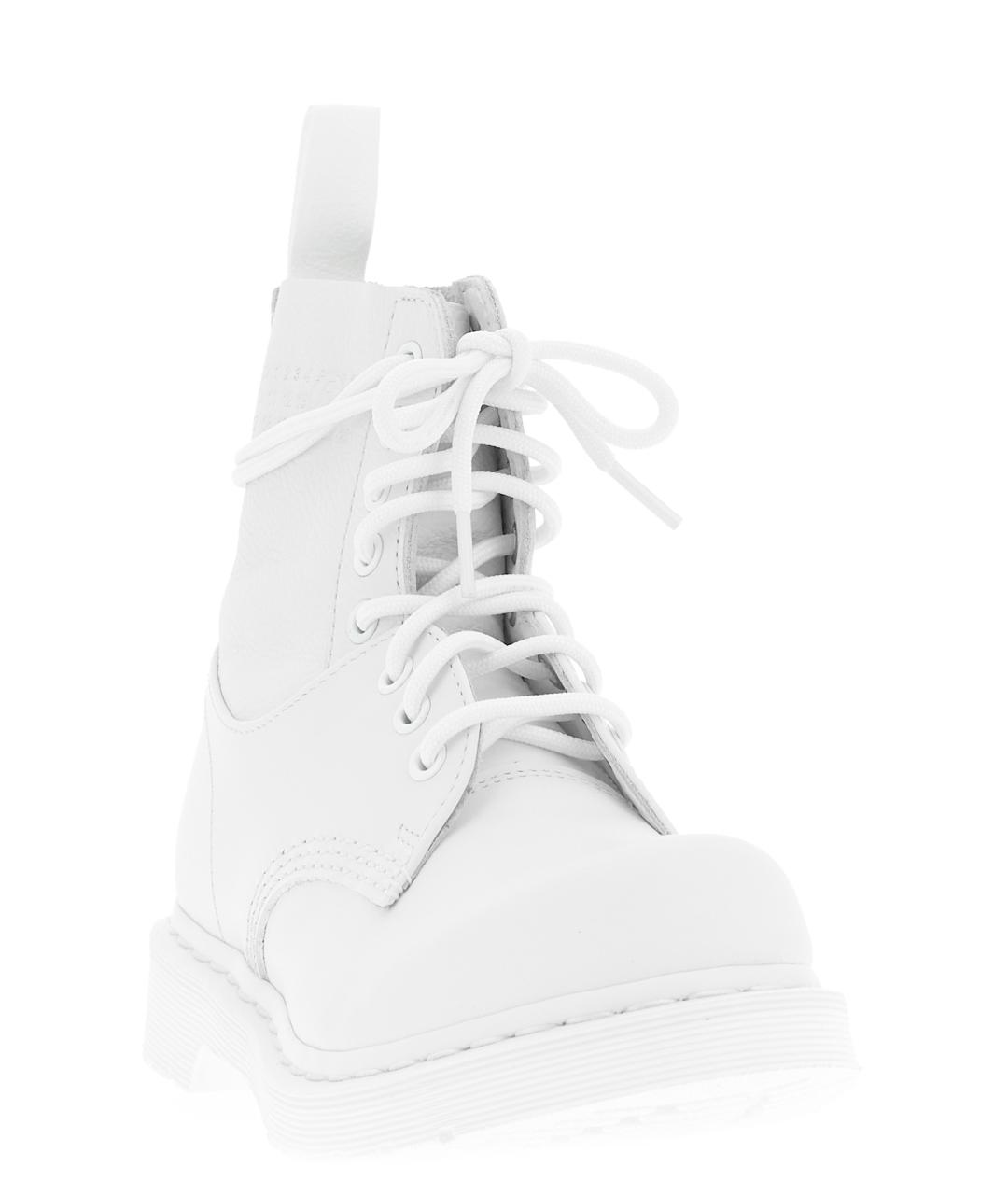 MM6 MAISON MARGIELA Белые кожаные ботинки, фото 2