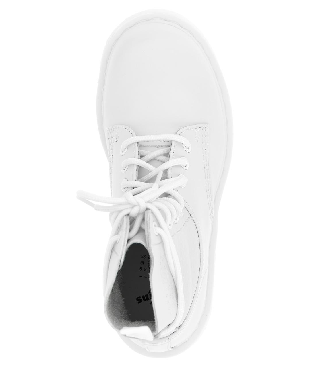 MM6 MAISON MARGIELA Белые кожаные ботинки, фото 4