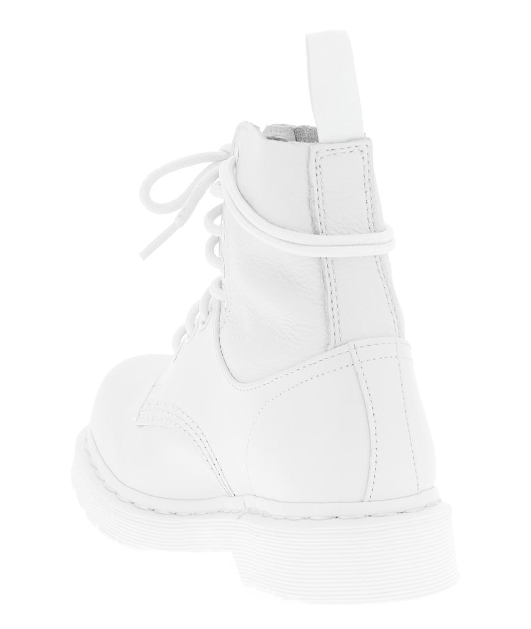 MM6 MAISON MARGIELA Белые кожаные ботинки, фото 3