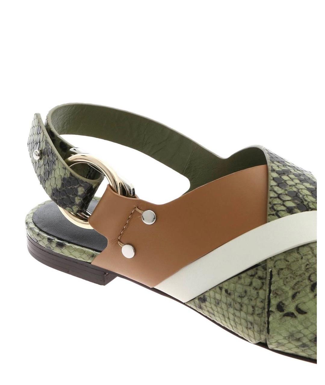3.1 PHILLIP LIM Мульти кожаные мюли, фото 5