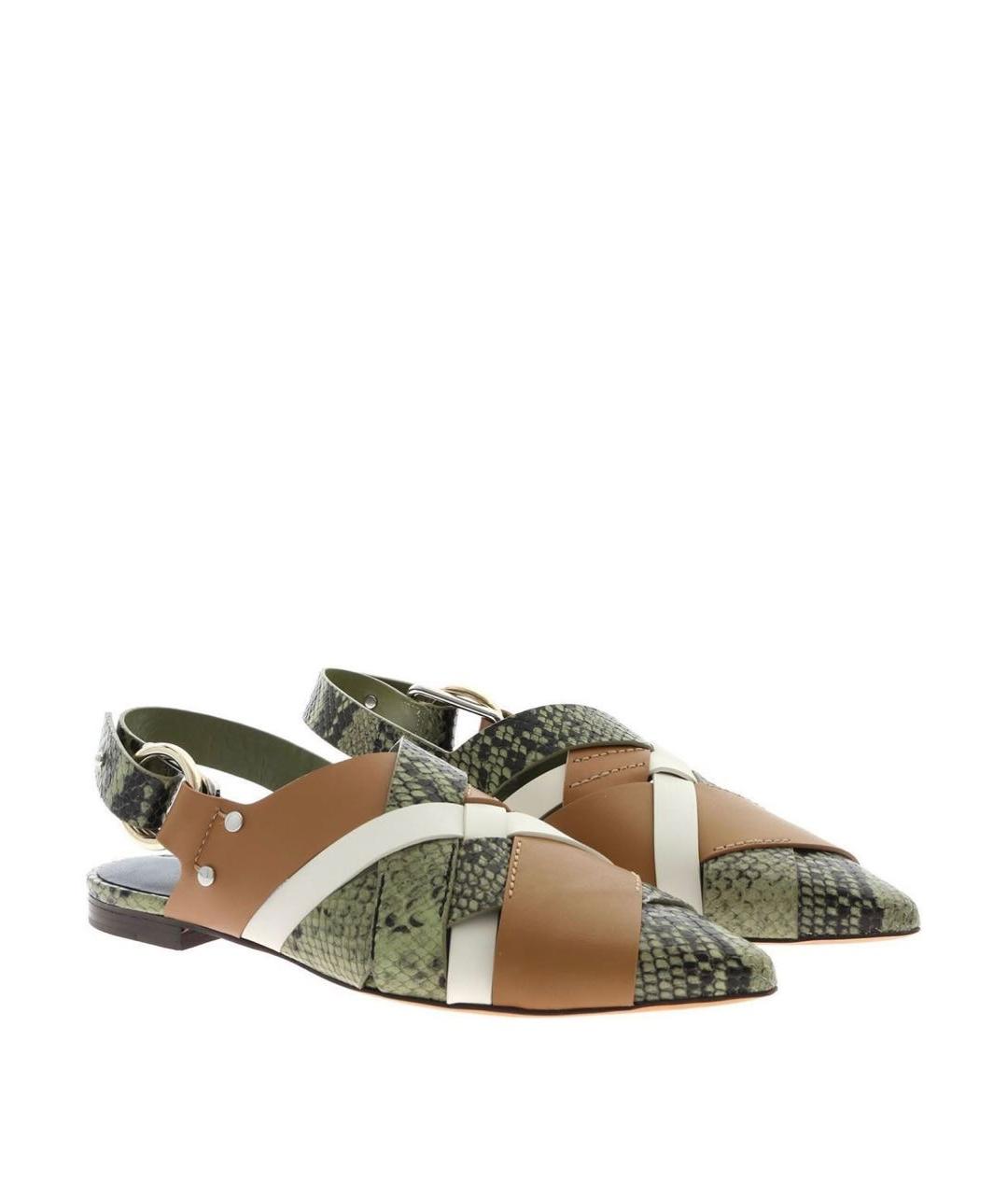 3.1 PHILLIP LIM Мульти кожаные мюли, фото 3