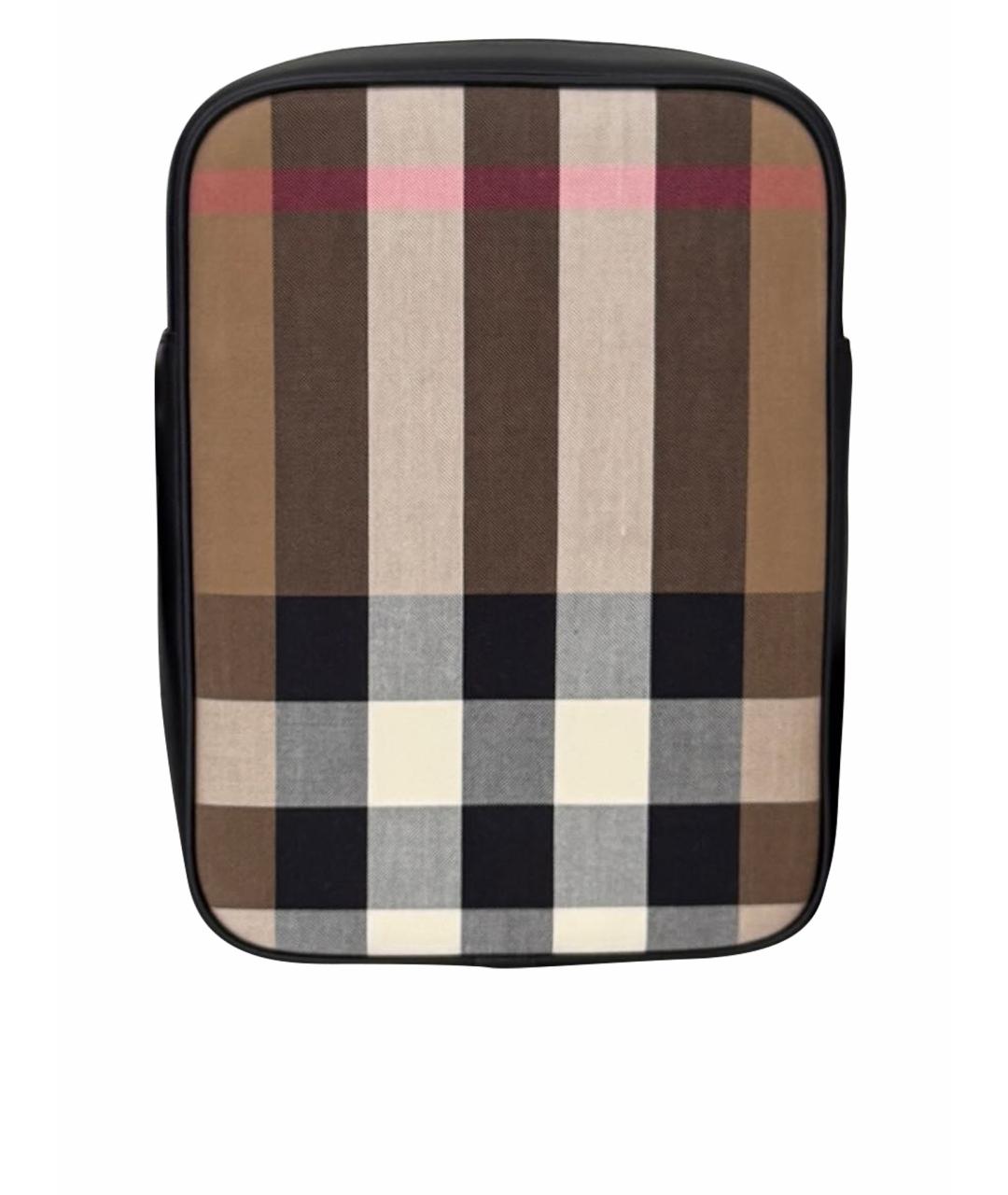 BURBERRY Бежевая тканевая барсетка, фото 1