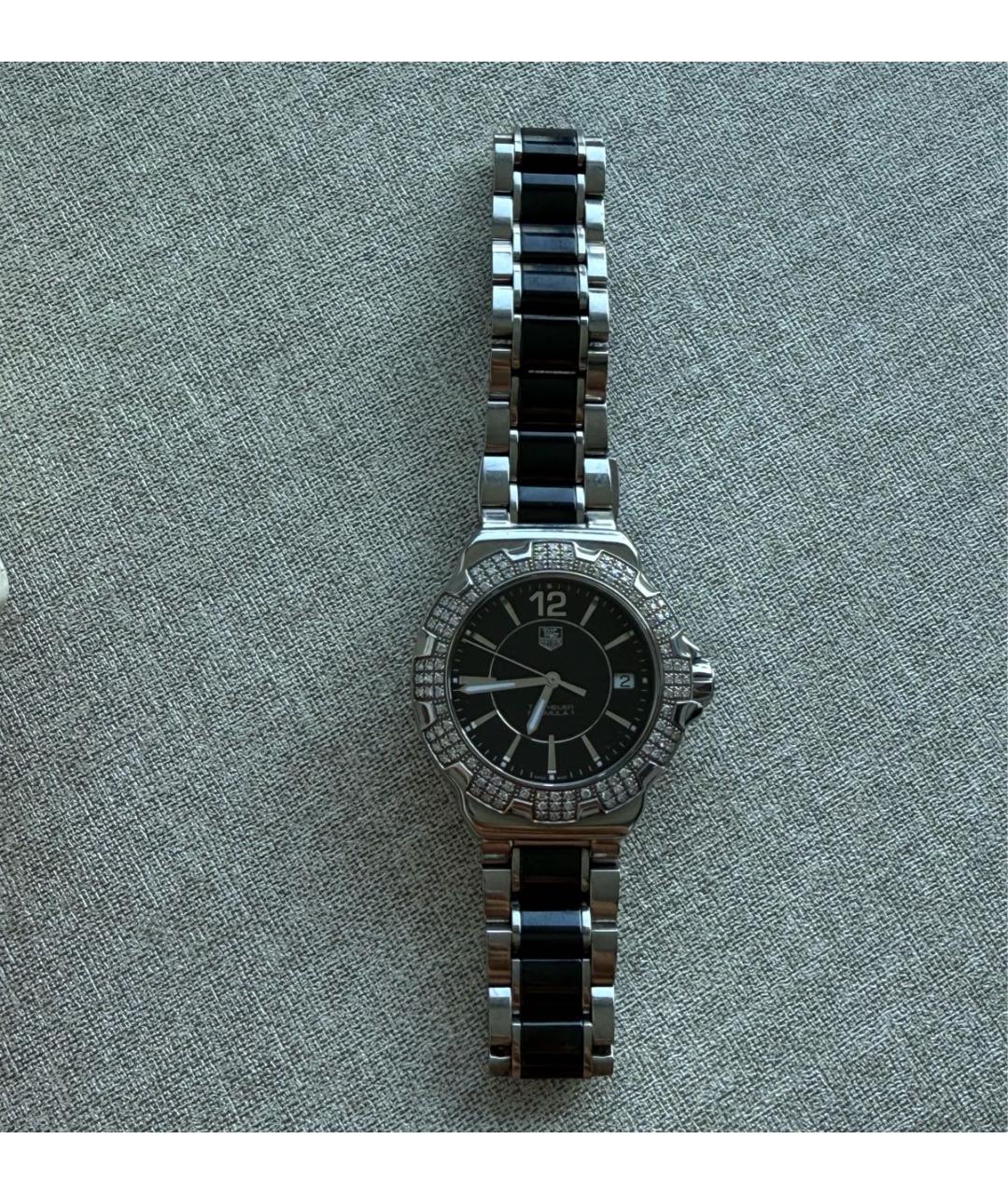 TAG HEUER Черные стальные часы, фото 4