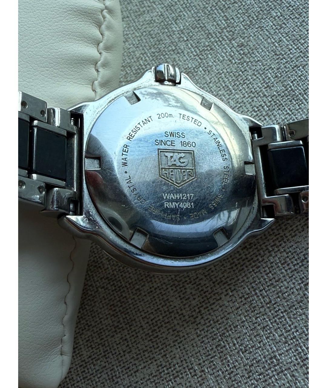 TAG HEUER Черные стальные часы, фото 5