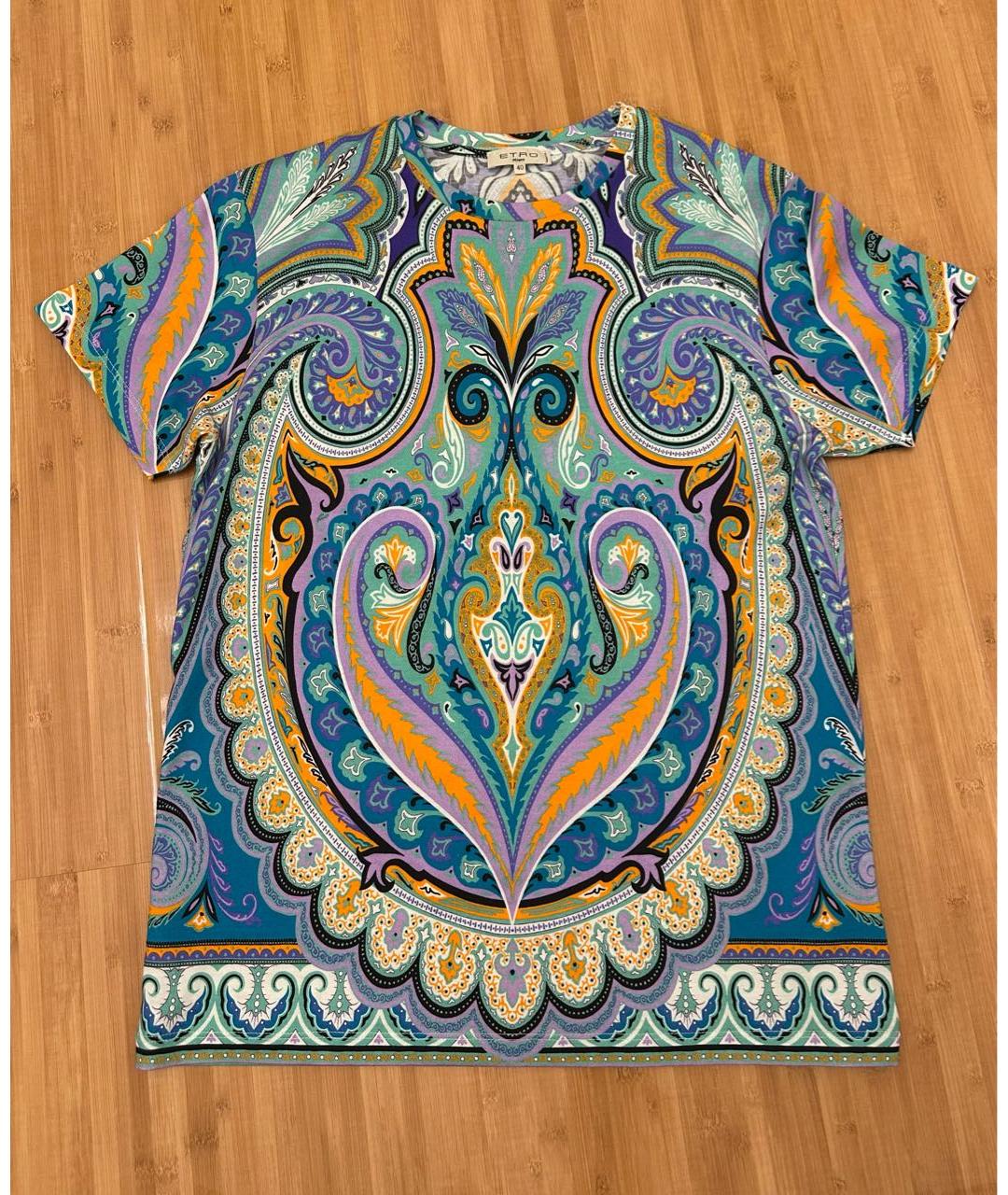 ETRO Мульти хлопковая футболка, фото 6