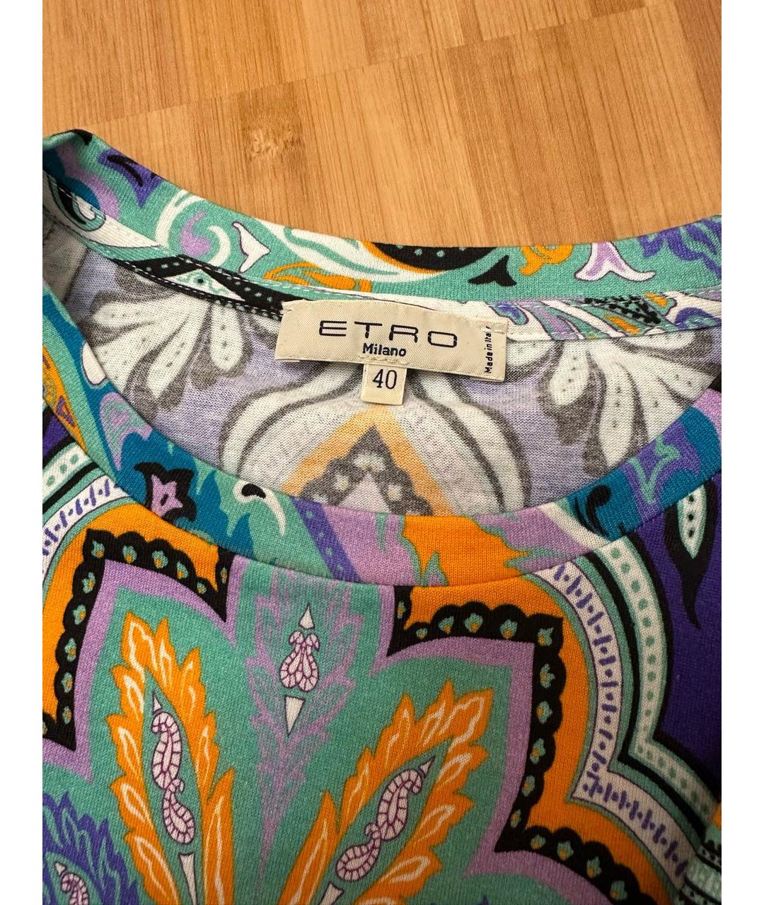 ETRO Мульти хлопковая футболка, фото 3