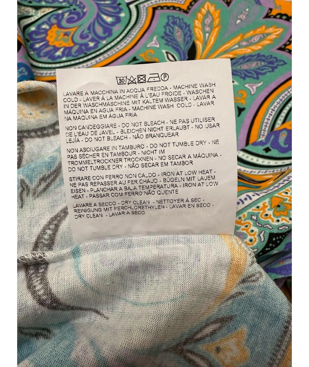 ETRO Мульти хлопковая футболка, фото 5