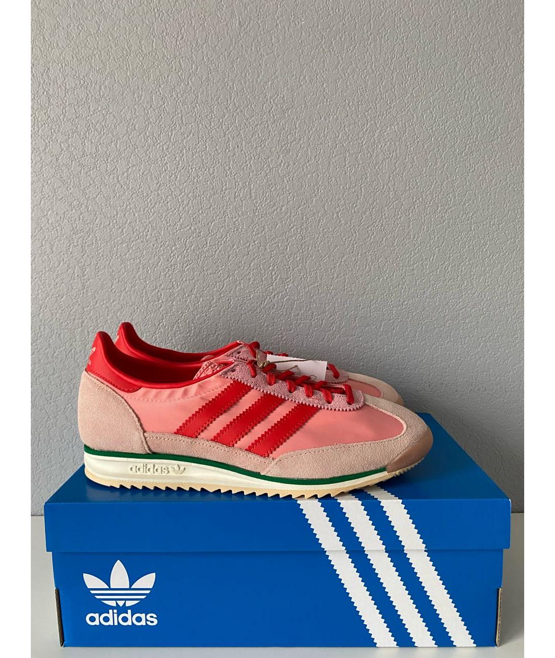 ADIDAS Розовые текстильные кроссовки, фото 4