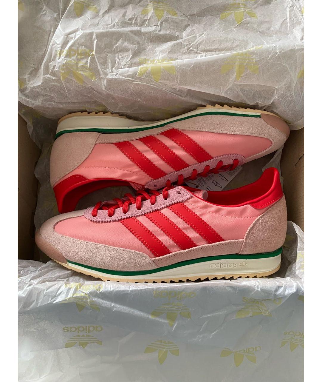 ADIDAS Розовые текстильные кроссовки, фото 2