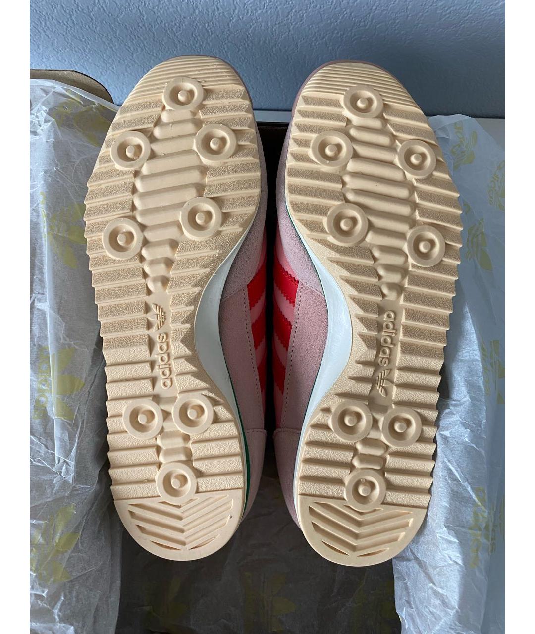 ADIDAS Розовые текстильные кроссовки, фото 6