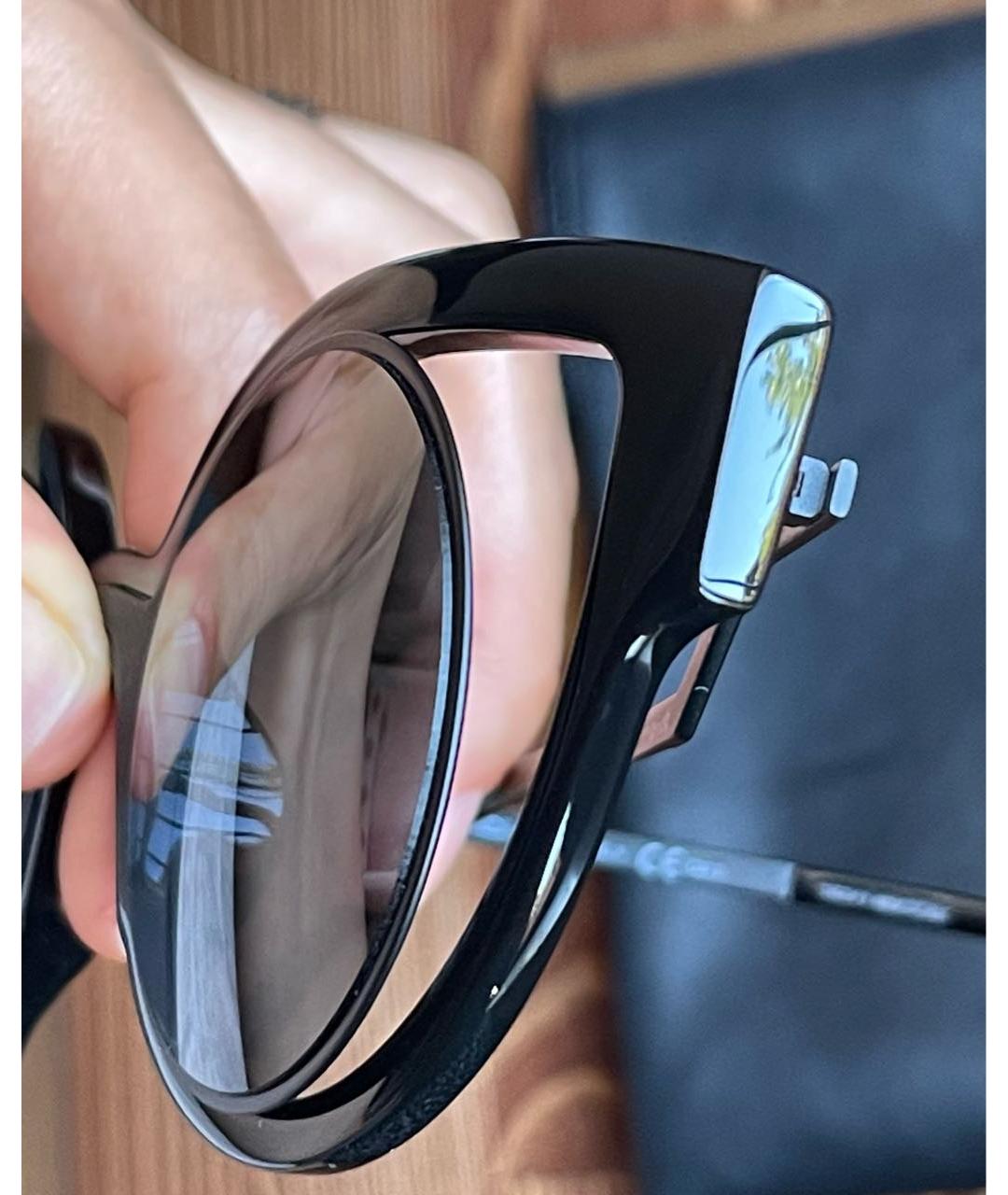 FENDI Черные пластиковые солнцезащитные очки, фото 3