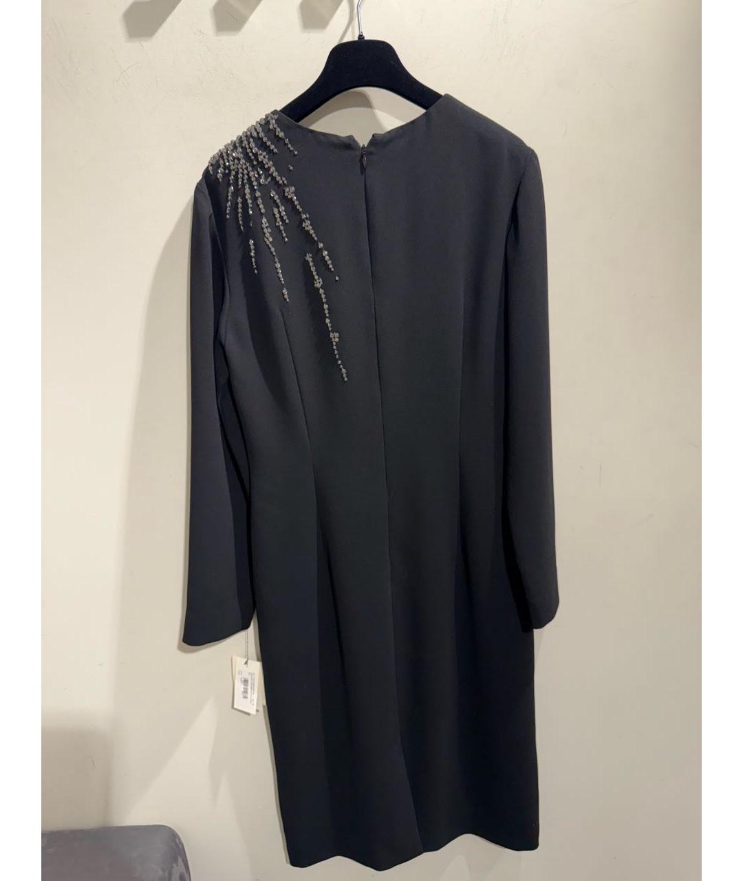 DRIES VAN NOTEN Черное полиэстеровое вечернее платье, фото 3