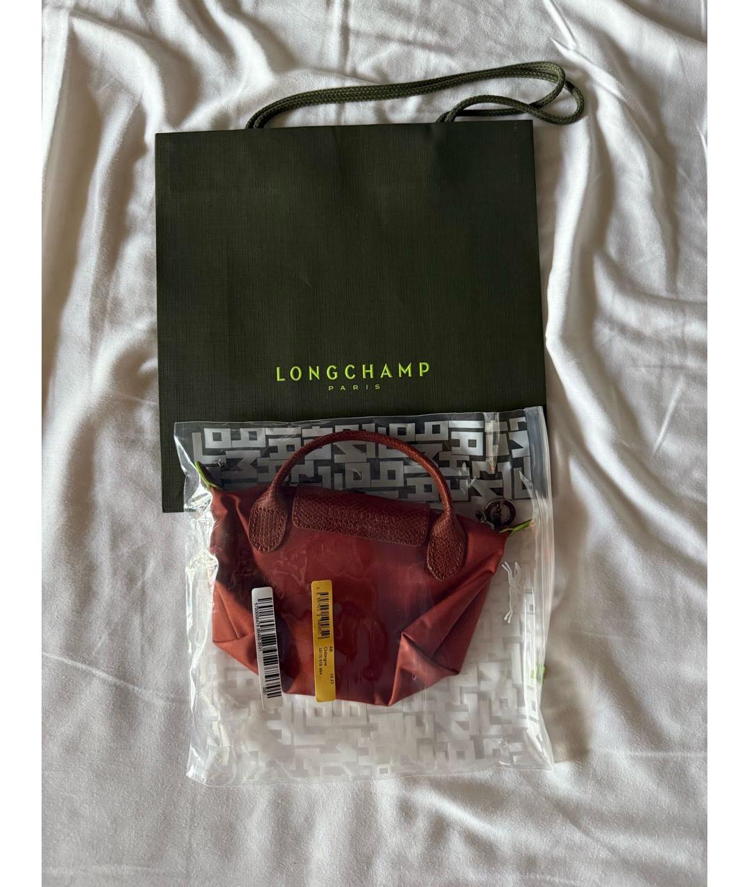 LONGCHAMP Коричневая сумка с короткими ручками, фото 3