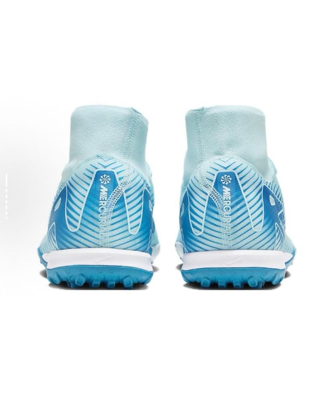 NIKE Голубые резиновые низкие кроссовки / кеды, фото 6