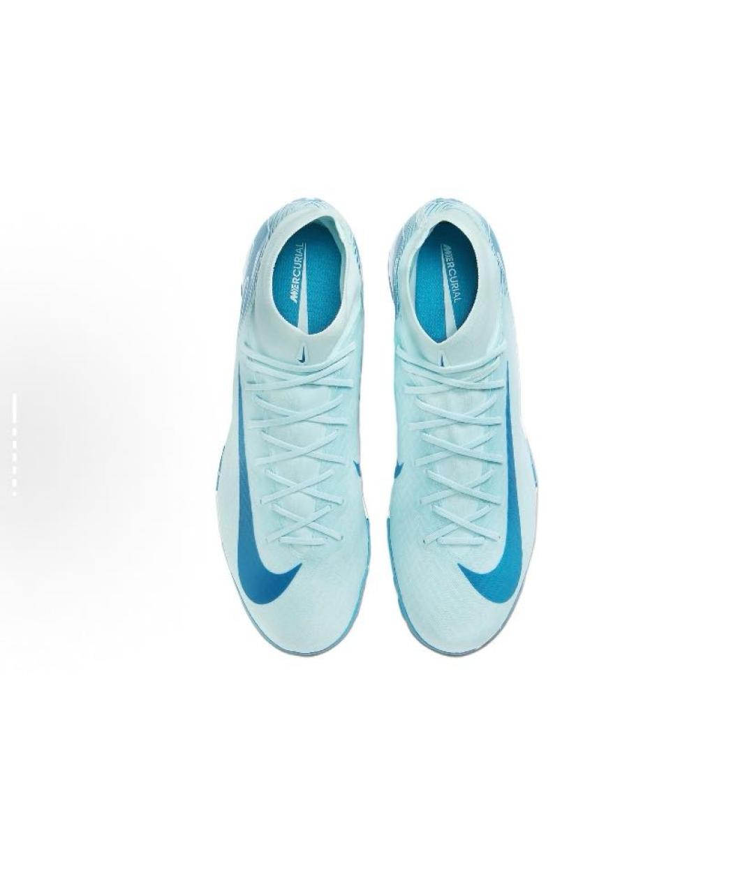 NIKE Голубые резиновые низкие кроссовки / кеды, фото 5