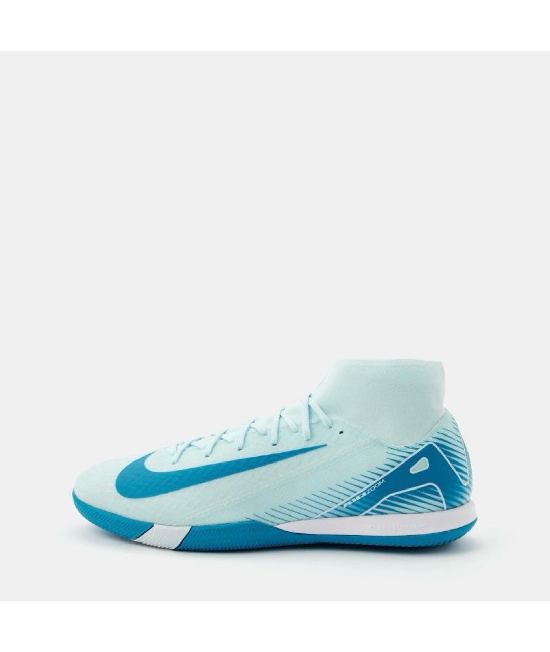 NIKE Голубые резиновые низкие кроссовки / кеды, фото 2