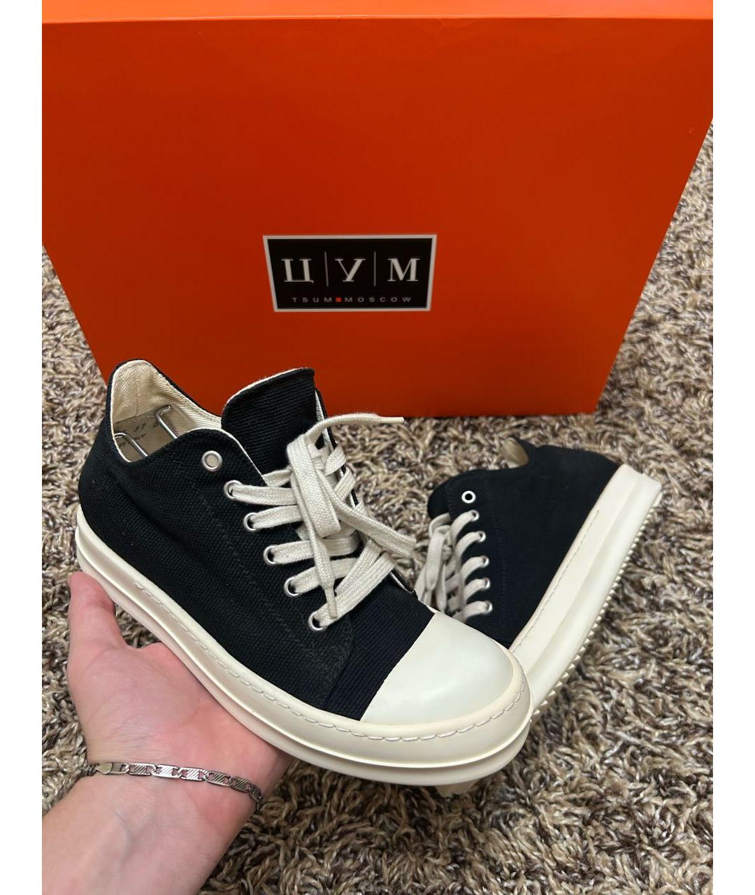 RICK OWENS DRKSHDW Черные кеды, фото 2