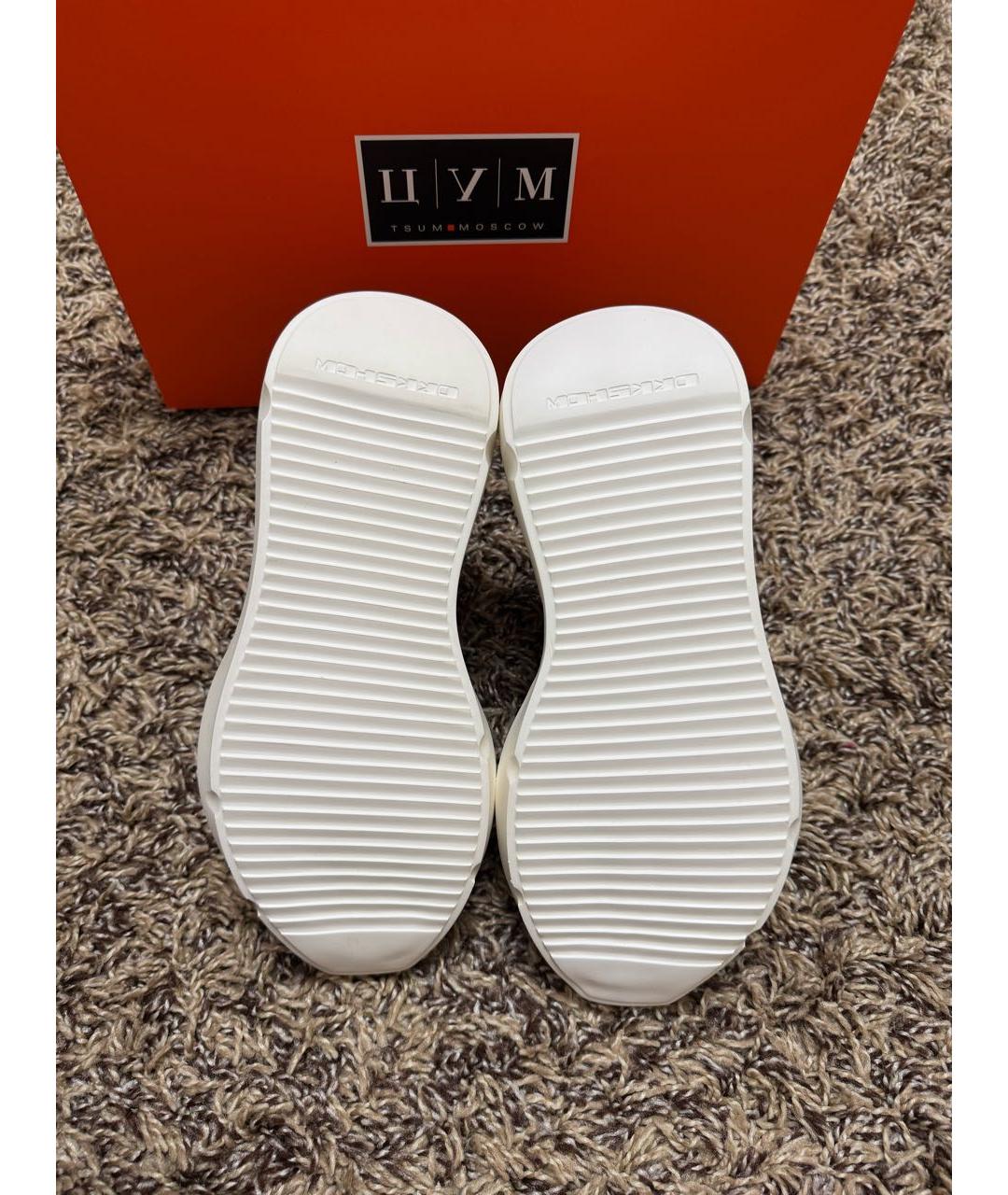RICK OWENS DRKSHDW Черные низкие кроссовки / кеды из искусственной кожи, фото 7