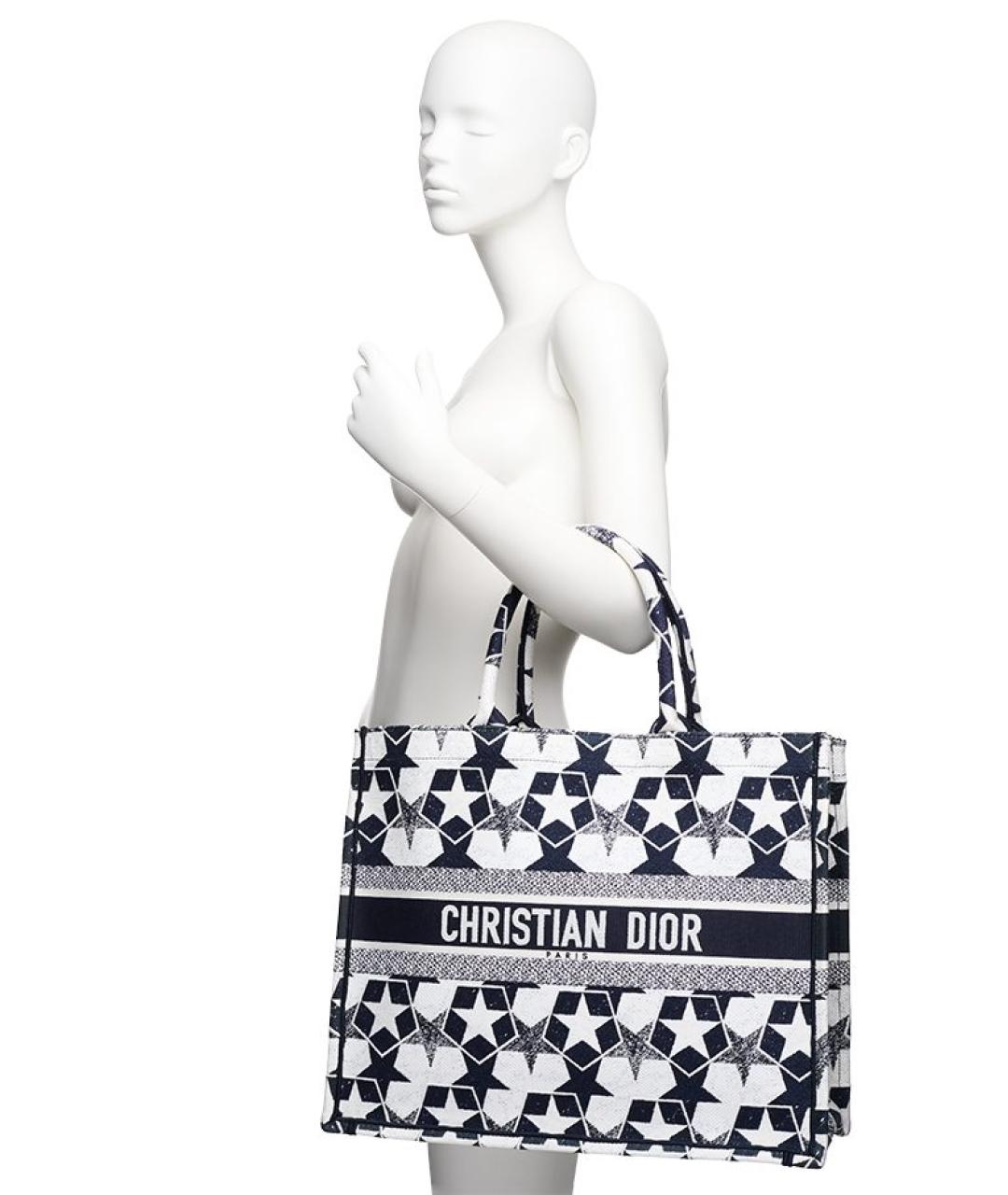 CHRISTIAN DIOR Синяя сумка тоут, фото 8