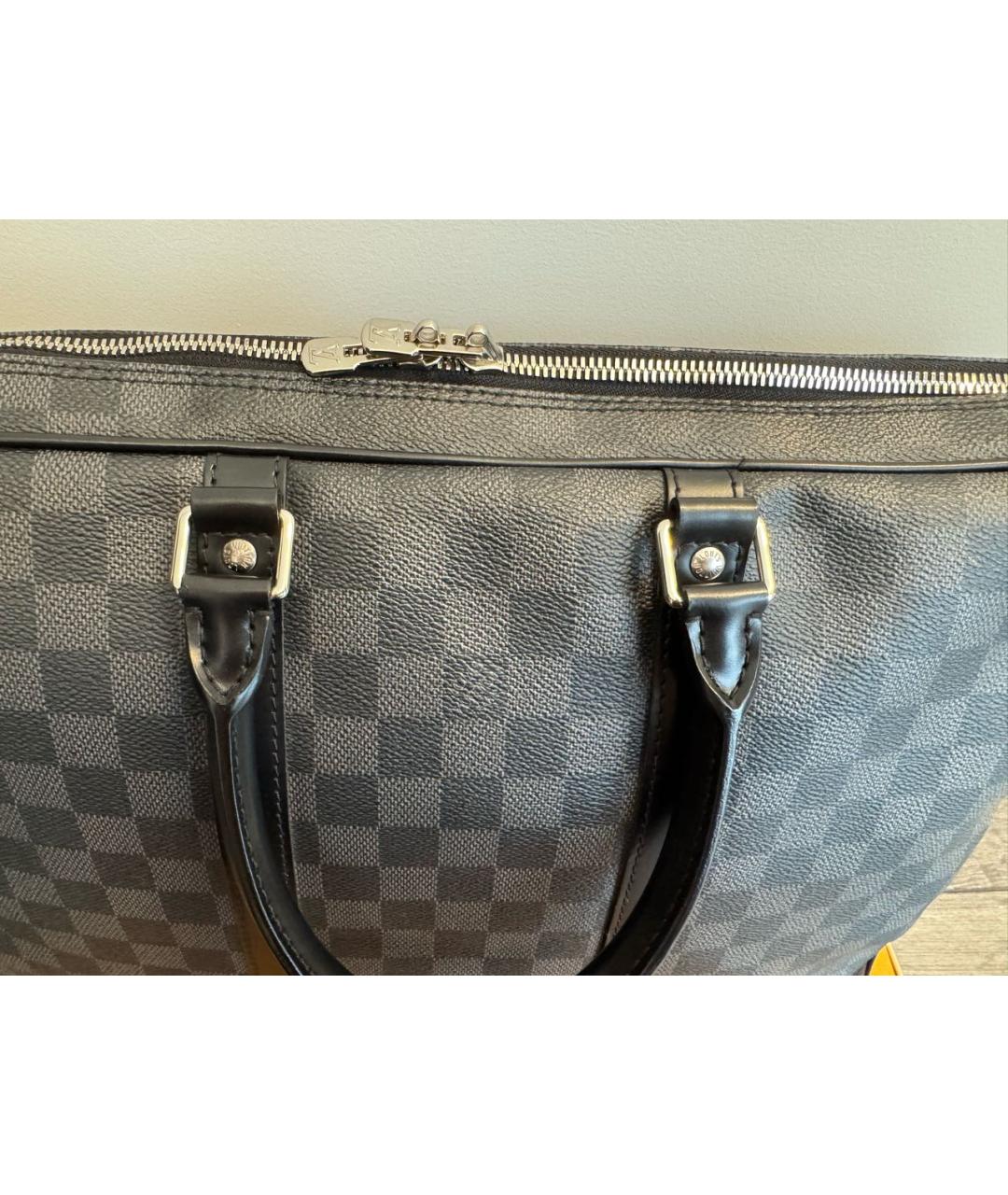 LOUIS VUITTON Антрацитовый портфель, фото 6