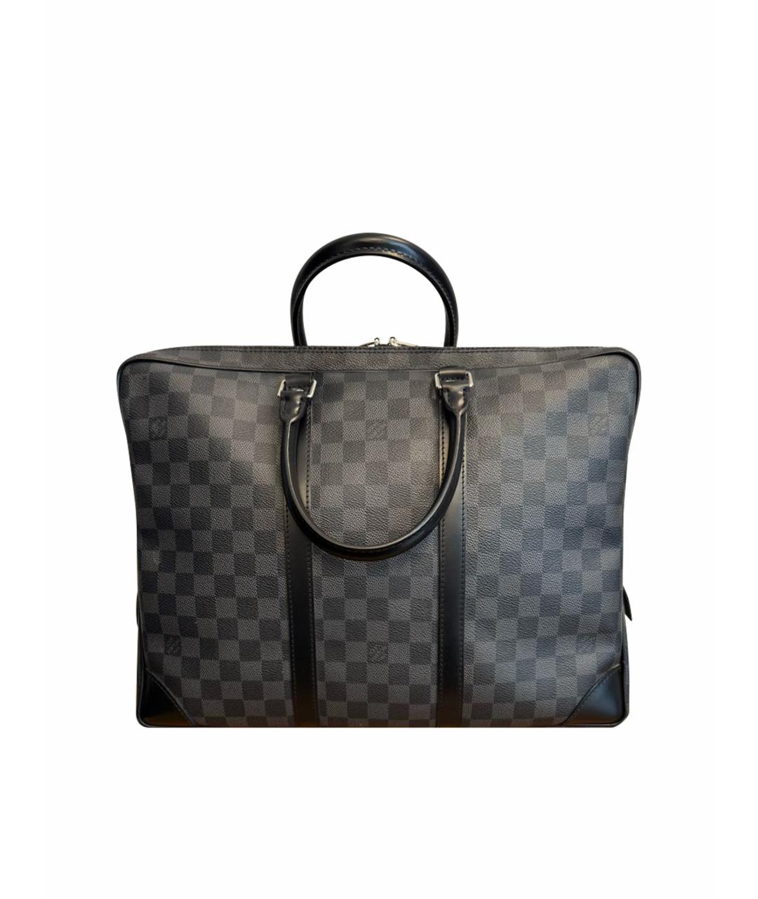 LOUIS VUITTON Антрацитовый портфель, фото 1