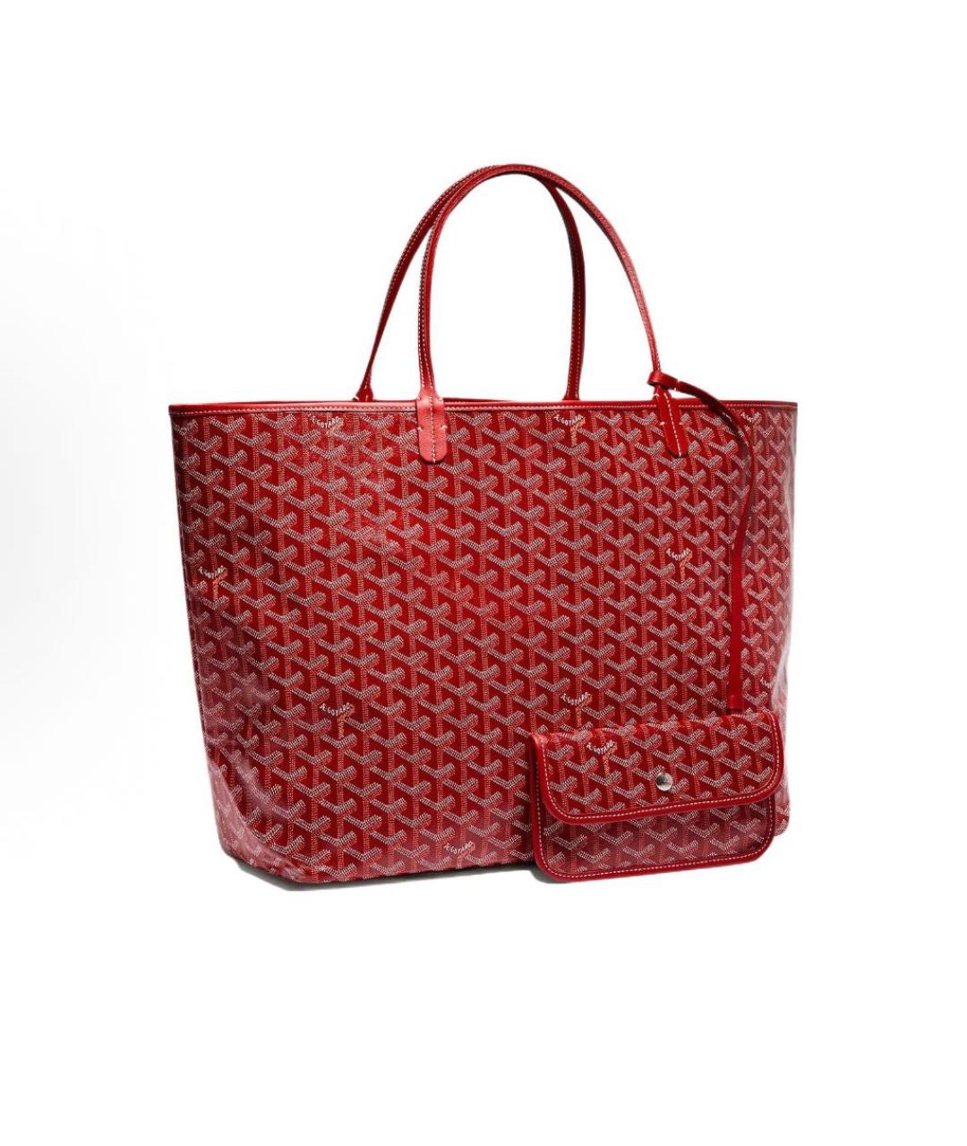 GOYARD Красная сумка тоут, фото 6