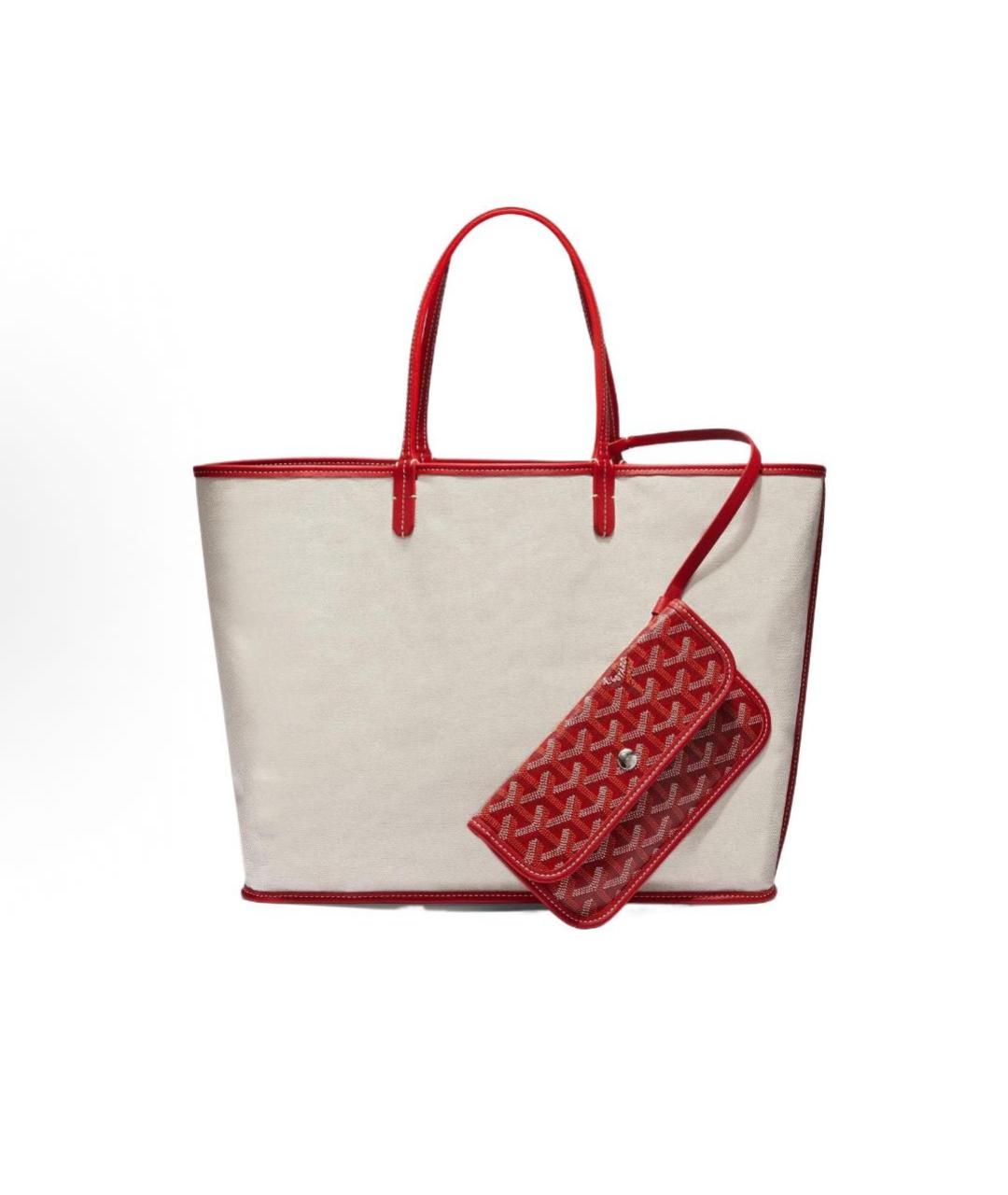 GOYARD Красная сумка тоут, фото 3
